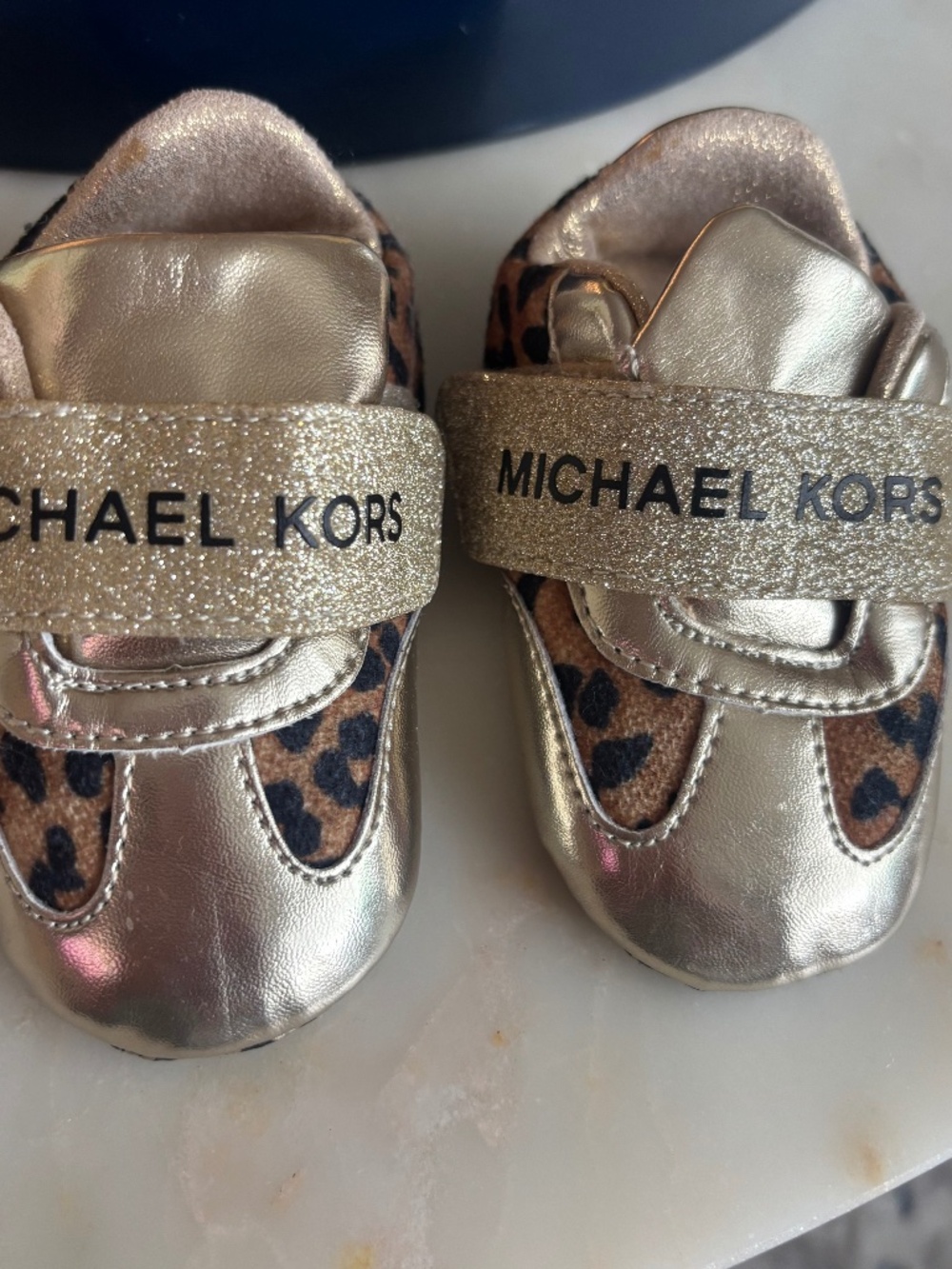 Gold leopard Michael Kors Shoe